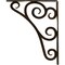 Ekena Millwork Tristan Wrought Iron Bracket, (Single center brace), Antiqued Brass 1 1/2"W x 10"D x 12"H BKTM01X10X12STNABS - alternate 8